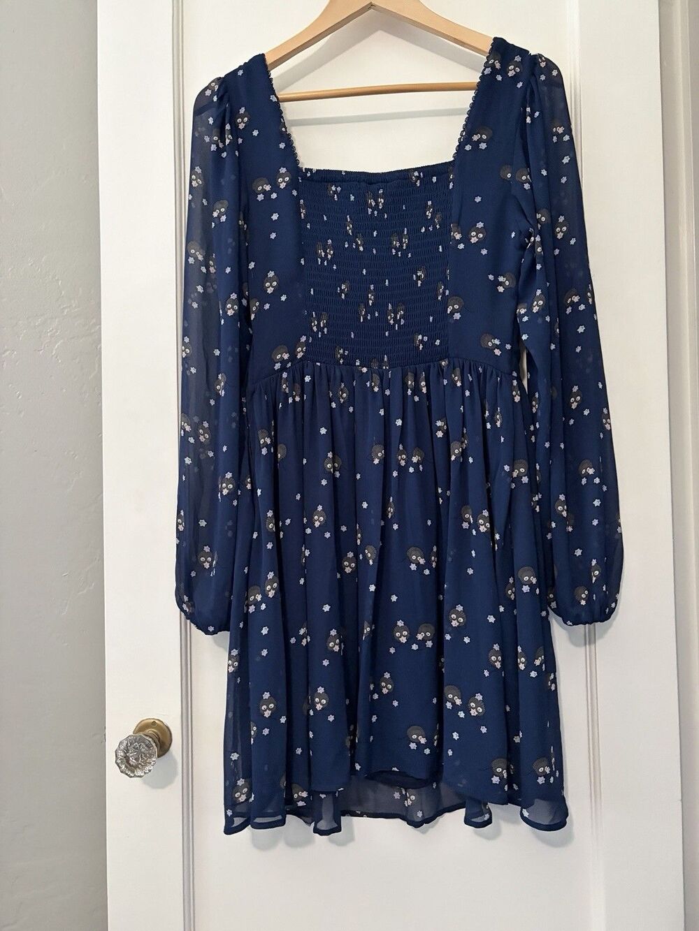 Her Universe Ghibli Dress Soot Sprites Spirited Away Small Smocked Pockets - Picture 12 of 13